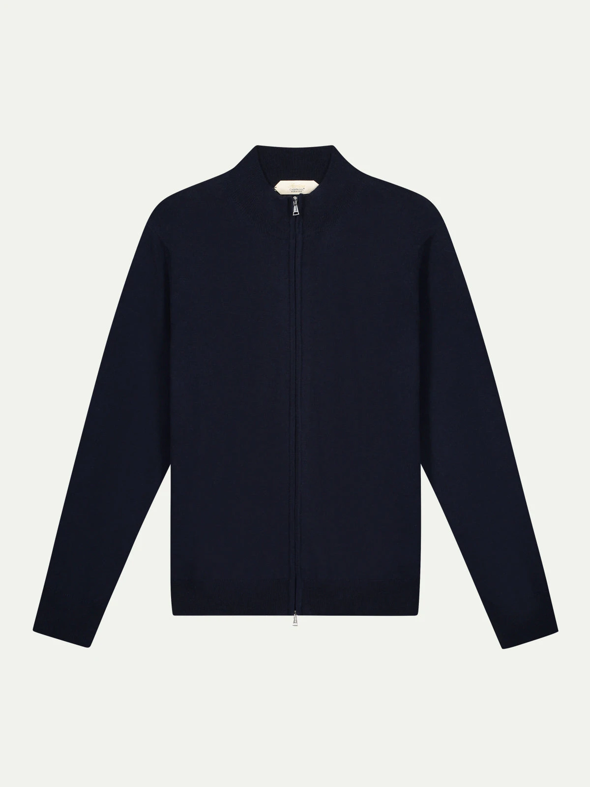 Extrafine Merino Zipper Vest Navy 3 Extrafine Merino Zipper Vest Navy