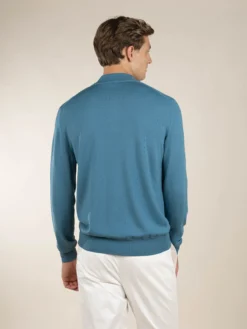 Extrafine Merino Zipper Sapphire Blue -Velora Fashion Aurelien mezzocollo sweater cashwool merino sapphire blue12 22352b0b ad3a 4a17 b051 115d081bb308