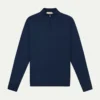 Extrafine Merino Zipper Sweater Steel Blue 1 Extrafine Merino Zipper Sweater Steel Blue -Velora Fashion Aurelien mezzocollo sweater cashwool merino steel blue2