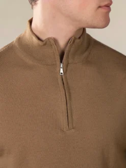 Extrafine Merino Zipper Sweater Caramel 10 Extrafine Merino Zipper Sweater Caramel -Velora Fashion Aurelien mezzocollo zipper sweater cashwool merino caramel men 4 431f9518 ddd7 4b2c 84d6 3aee225da284
