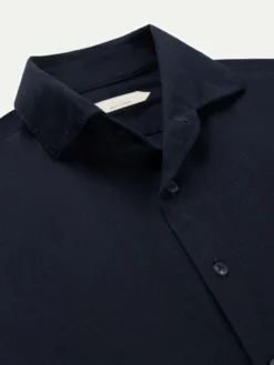 Dark Blue Denim Shirt -Velora Fashion Aurelien polo shirt denim dark blue men 2 scaled