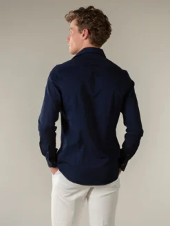 Dark Blue Denim Shirt -Velora Fashion Aurelien polo shirt denim dark blue men 6