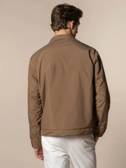Caramel Reversible Voyager Jacket -Velora Fashion Aurelien reversible voyager jacket tech cashmere blend men caramel23 scaled