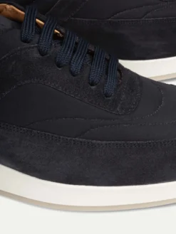 Navy Runner Sneaker -Velora Fashion Aurelien runner sneaker softey suede navy men 4 scaled