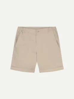 Beige Cotton Seaside Shorts