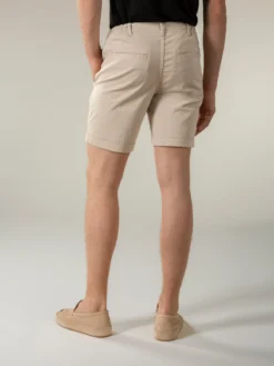 Beige Cotton Seaside Shorts -Velora Fashion Aurelien seaside short cotton beige men 4