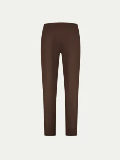 Chocolate Linen Seaside Trousers -Velora Fashion Aurelien seaside trouser linen men chocolate