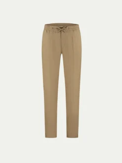 Dark Taupe Linen Seaside Trousers