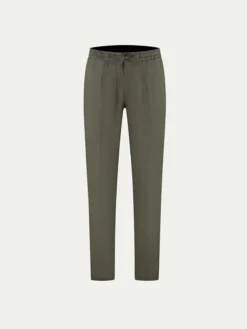 Olive Linen Seaside Trousers