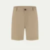 Dark Beige Cotton Seaside Shorts -Velora Fashion Aurelien shorts cotton leisure bermuda dark Beige
