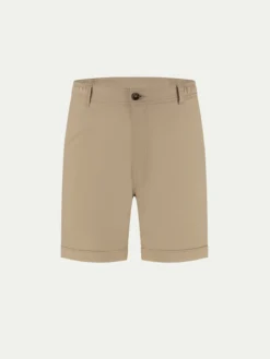 Dark Beige Cotton Seaside Shorts