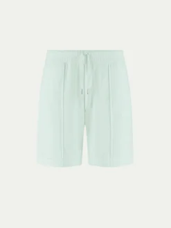 Light Aqua Terry Towelling Leisure Shorts