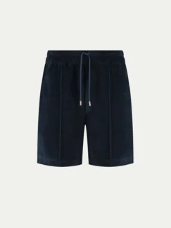 Navy Terry Towelling Leisure Shorts