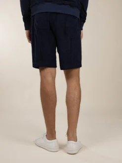 Navy Terry Towelling Leisure Shorts -Velora Fashion Aurelien shorts terry towelling leisure bermuda badstof navy11