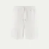White Terry Towelling Leisure Shorts 1 White Terry Towelling Leisure Shorts -Velora Fashion Aurelien shorts terry towelling leisure bermuda badstof white10