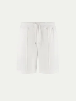 White Terry Towelling Leisure Shorts