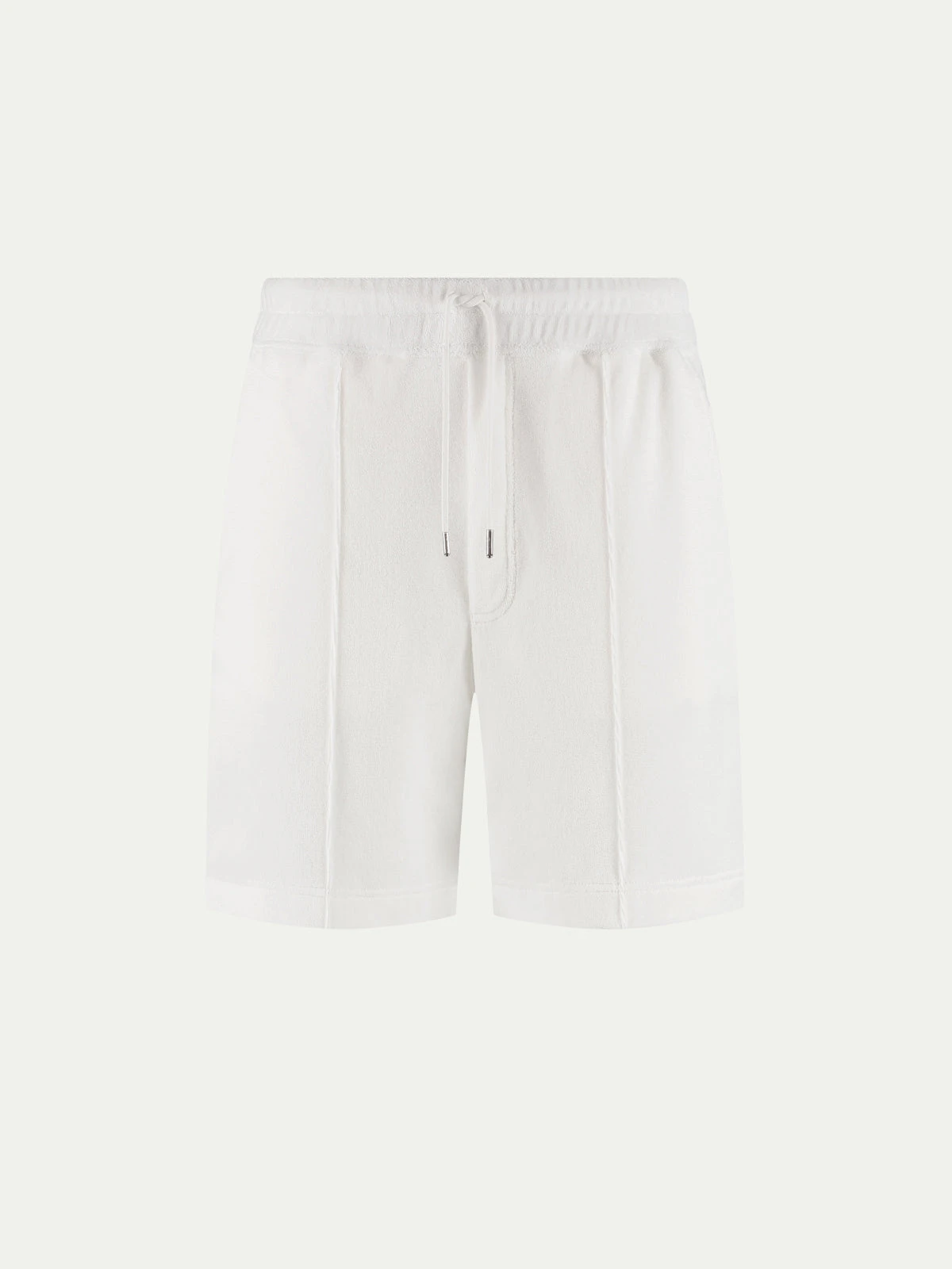 White Terry Towelling Leisure Shorts 3 White Terry Towelling Leisure Shorts