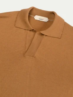 Shortsleeve Buttonless Polo Rust -Velora Fashion Aurelien shortsleeve buttonless polo shirt cashwool rust2 2 e70ae69d 5cb7 4a3d 9bc4 b7752208e7b7