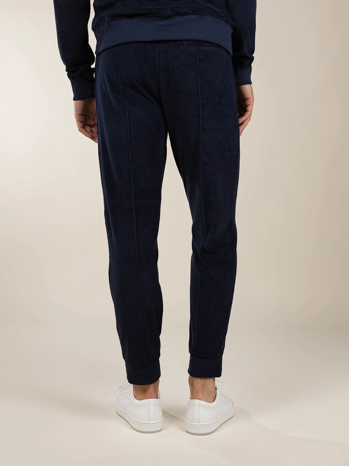 Navy Terry Towelling Leisure Trousers 6 Navy Terry Towelling Leisure Trousers - Image 4