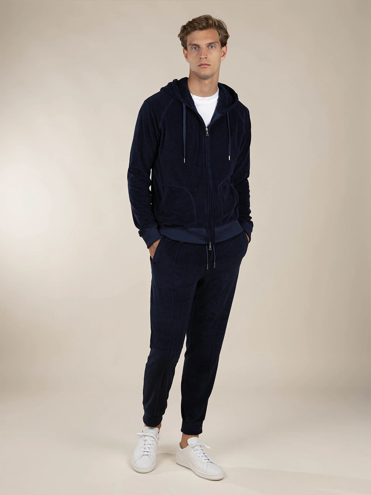 Navy Terry Towelling Leisure Trousers 7 Navy Terry Towelling Leisure Trousers - Image 5