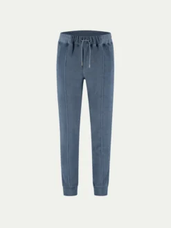Steel Blue Terry Towelling Leisure Trousers