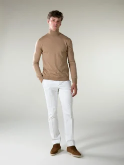 Extrafine Merino Rollneck Beige -Velora Fashion Aurelien turtleneck rollneck sweater beige cashwool merino 8