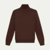 Extrafine Merino Rollneck Brown 2 Extrafine Merino Rollneck Brown -Velora Fashion Aurelien turtleneck rollneck sweater brown cashwool merino 10