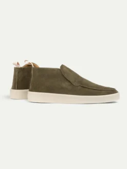 Olive Urban City Loafer -Velora Fashion Aurelien urban loafer softey suede men olive3 scaled