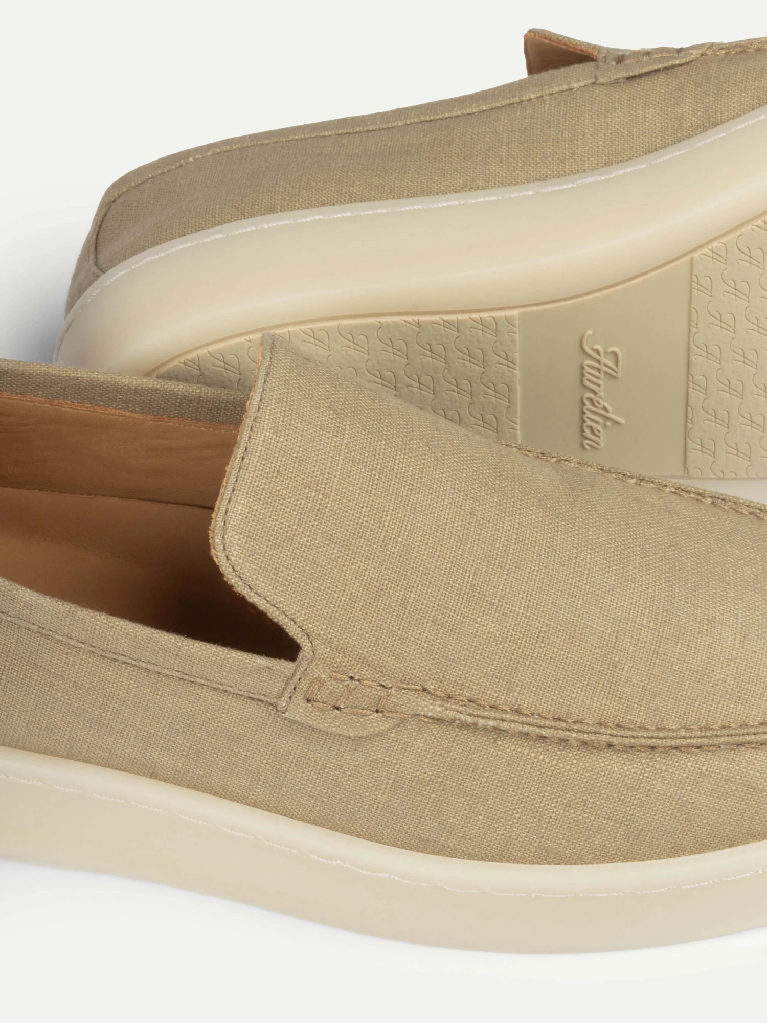 Dark Taupe Linen Urban Loafer 4 Dark Taupe Linen Urban Loafer - Image 2
