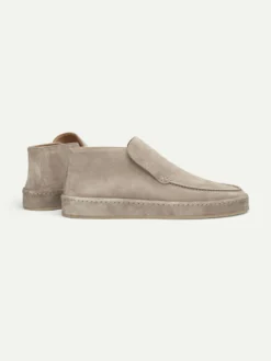 Light Grey Voyager City Loafer -Velora Fashion Aurelien voyager city loafer softey light grey suede men 3 scaled