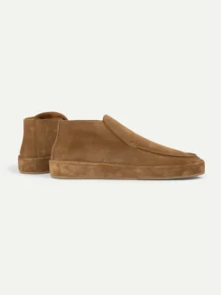 Beige Voyager City Loafer With Fur -Velora Fashion Aurelien voyager city loafer softey suede beige men 3 scaled