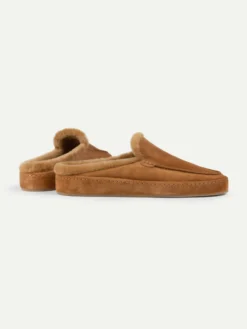 Caramel Fur Voyager Slipper -Velora Fashion Aurelien voyager slipper fur softey suede caramel men 3 scaled