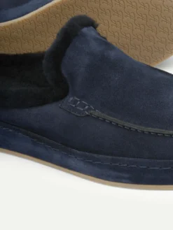 Navy Fur Voyager Slipper -Velora Fashion Aurelien voyager slipper softey suede fur navy men 6 scaled