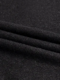 Black Jacquard Zipper Sweater -Velora Fashion Aurelien waffle cashmere zipper sweater black4