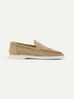 Dark Taupe Yacht Loafers -Velora Fashion Aurelien yacht loafer 2.0 softey suede dark taupe men 4 scaled