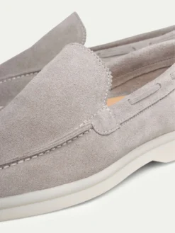 Lady Light Grey Yacht Loafers 10 Lady Light Grey Yacht Loafers -Velora Fashion Aurelien yacht loafer slip on suede light grey women 2 scaled