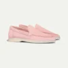 Lady Pink Yacht Loafers 1 Lady Pink Yacht Loafers -Velora Fashion Aurelien yacht loafer slip on suede pink women 1