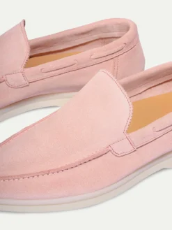 Lady Pink Yacht Loafers -Velora Fashion Aurelien yacht loafer slip on suede pink women 2