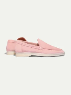 Lady Pink Yacht Loafers -Velora Fashion Aurelien yacht loafer slip on suede pink women 3