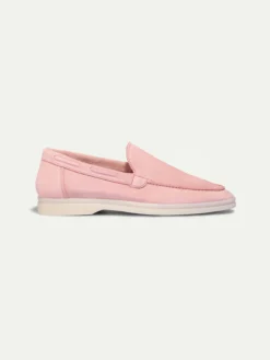 Lady Pink Yacht Loafers -Velora Fashion Aurelien yacht loafer slip on suede pink women 4