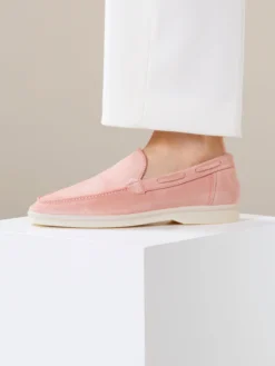 Lady Pink Yacht Loafers -Velora Fashion Aurelien yacht loafer slip on suede pink women 5