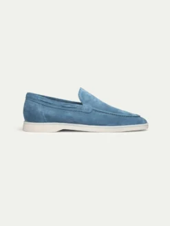 Sapphire Blue Yacht Loafers -Velora Fashion Aurelien yacht loafer slip on suede sapphire blue men 4 scaled