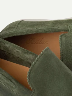 Lady Green Yacht Loafers -Velora Fashion Aurelien yacht loafer suede green women 2 scaled