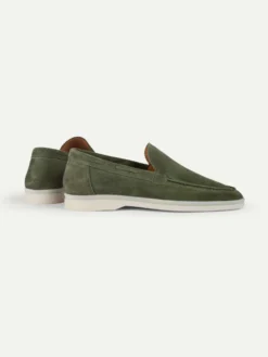 Lady Green Yacht Loafers -Velora Fashion Aurelien yacht loafer suede green women 3 scaled