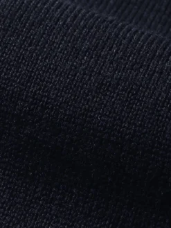 Extrafine Merino Mockneck Navy -Velora Fashion Aurelien zipper vest sweater cashwool merino navy3 87f26ab2 e8ab 4aa2 a374 c43821d7a021