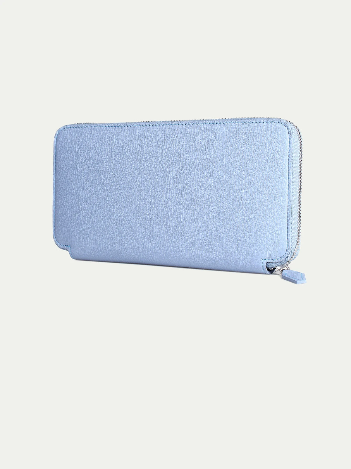 Light Blue Zipper Wallet 4 Light Blue Zipper Wallet - Image 2