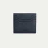 Navy Grained Leather Cardholder