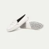 Off-white Leather Driving Shoes II 1 Off-white Leather Driving Shoes II -Velora Fashion aurelien drivingshoes driving shoes mocassins women dames leather white1