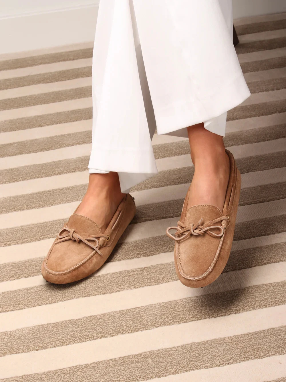 Beige Suede Driving Shoes 4 Beige Suede Driving Shoes - Image 2