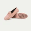 Pink Suede Driving Shoes